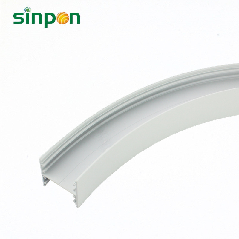 New Circular aluminium housing surface mounting channel alu profiles for led flexible strip light and led bar