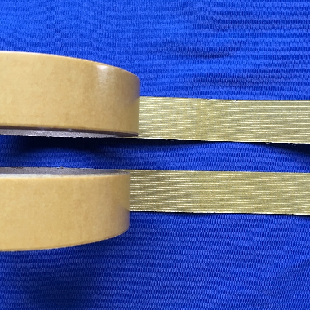 Double sided strong adhesive fiberglass reinforced filament strapping tape for strip sealing SPD-330