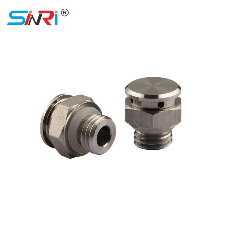 SINRI Wholesale Pressure Release Vent Valve IP67 M12 Stainless Steel Gearboxes Vent Plug For Auto components