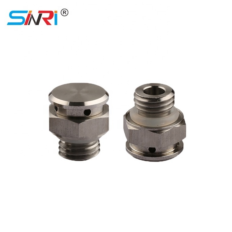 SINRI Wholesale Pressure Release Vent Valve IP67 M12 Stainless Steel Gearboxes Vent Plug For Auto components