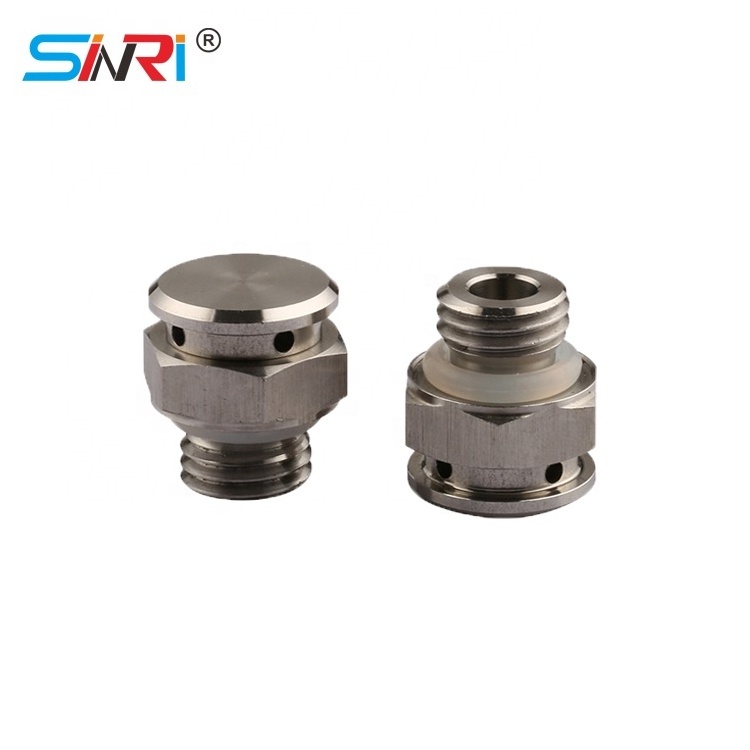 SINRI Wholesale Pressure Release Vent Valve IP67 M12 Stainless Steel Gearboxes Vent Plug For Auto components