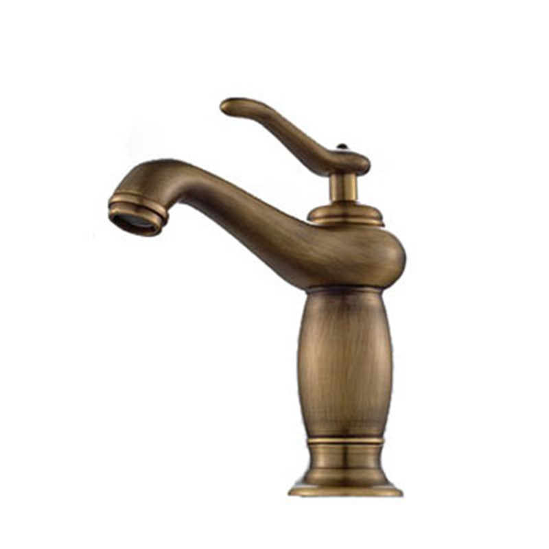 Antique Copper 1-Handle Bar Faucet