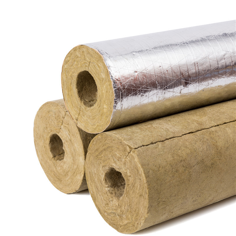 Slag Wool Pipe Insulation Mineral fiber pipe rock wool pipe