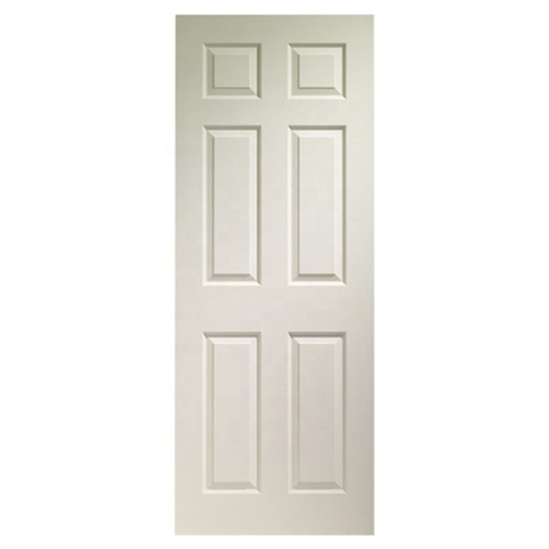 Craftsman Smooth Textured Surface Door Internal Modern White Painted Wood Skin Moulded HDF Door Hollow core Interior Door