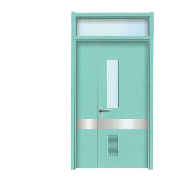 new hospital construction or hospital renovation louver stainless steel metal door for bathroom good ventilation hollow metal