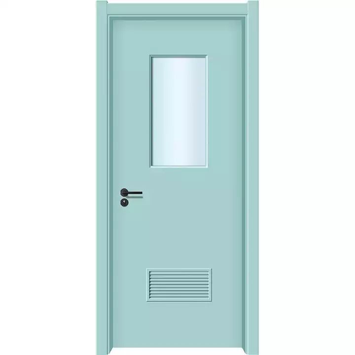 new hospital construction louver door for bathroom in hospital hollow metal galvanized steel lover door