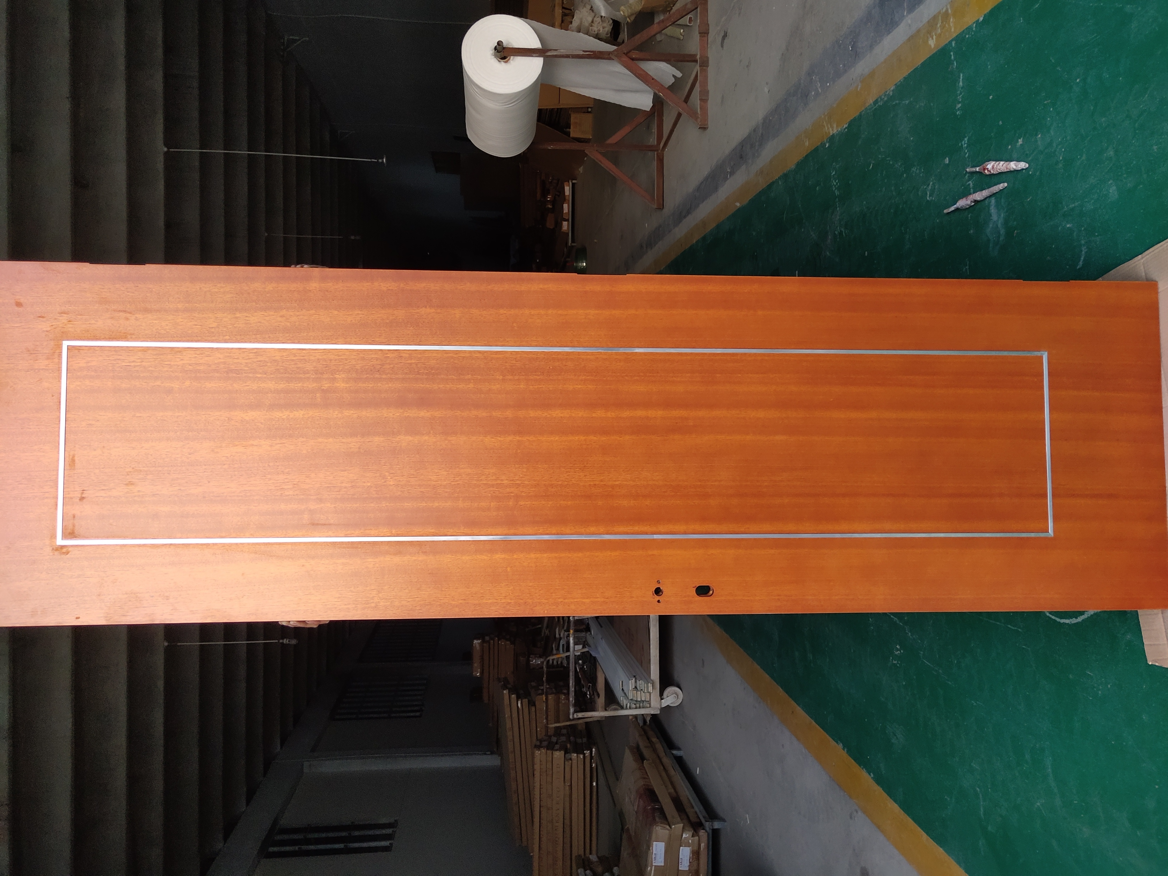 2023 New Design Material Popular Solid Wood Doors Interior Doors with Aluminium Strips inlay