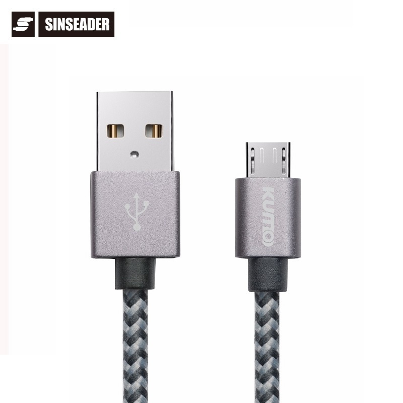 Aluminum Casing Data And Charging Sync Micro USB To 2.0 Type A Male USB Cable For Mobile Phone USB Charging Cable