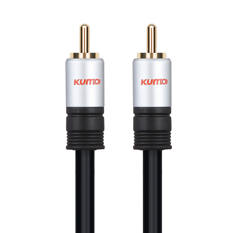 Competitive, Premium Aluminum metal shell,  Audio Video RCA M to M cable Perfect for DVD player, AV receiver