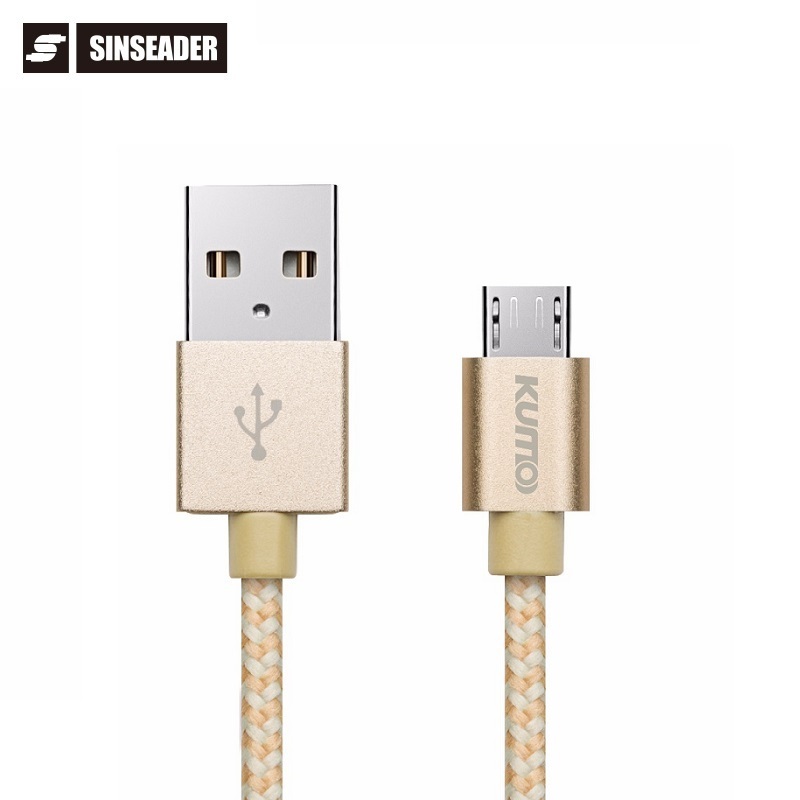 Aluminum Casing Data And Charging Sync Micro USB To 2.0 Type A Male USB Cable For Mobile Phone USB Charging Cable