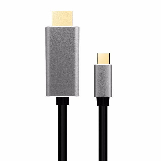 1M 2M Custom length USB 3.1 USB-C To HDMI Cable 4K 30HZ 60HZ Type C To HDMI HDTV Adapter Connect Mobile Phone To TV Cable