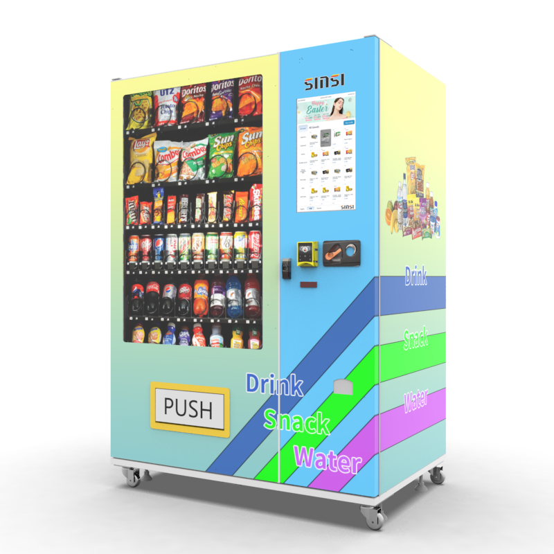 New Arrival Digital Custom Big 22 inches Touch vending machine Drink Snack Advertising Screen Vending Machine from China Factory