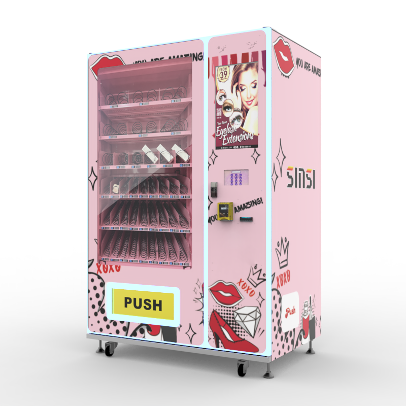 German Fashion Shirts For Girls Nail and hair beauty makeup Vending Machine with Nayax card reader and Smart system