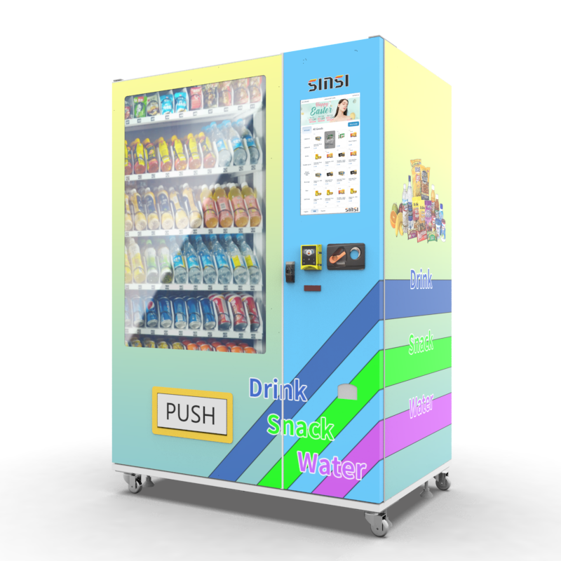 New Arrival Digital Custom Big 22 inches Touch vending machine Drink Snack Advertising Screen Vending Machine from China Factory