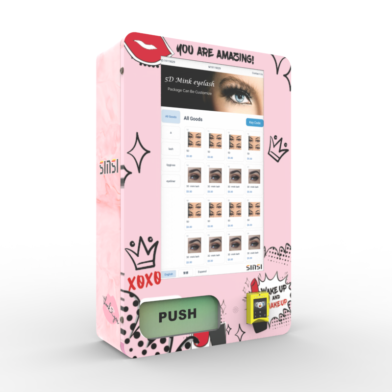 Cosmetic Cotton pad Condoms Vending Machines Automatic smart digital Vending Vanding with Card reader and Age verification