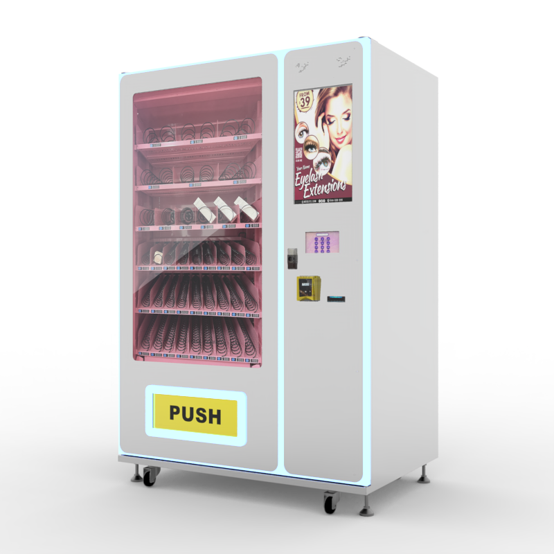 Hot sale Cheap Conveyor Belt Colloids Products Beauty makeup Vending Machine with Nayax and bill accepter