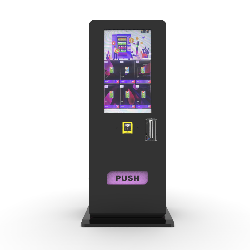 Professional Manufacturers Small Vending Machine with 32 inch touch screen and card reader age verification