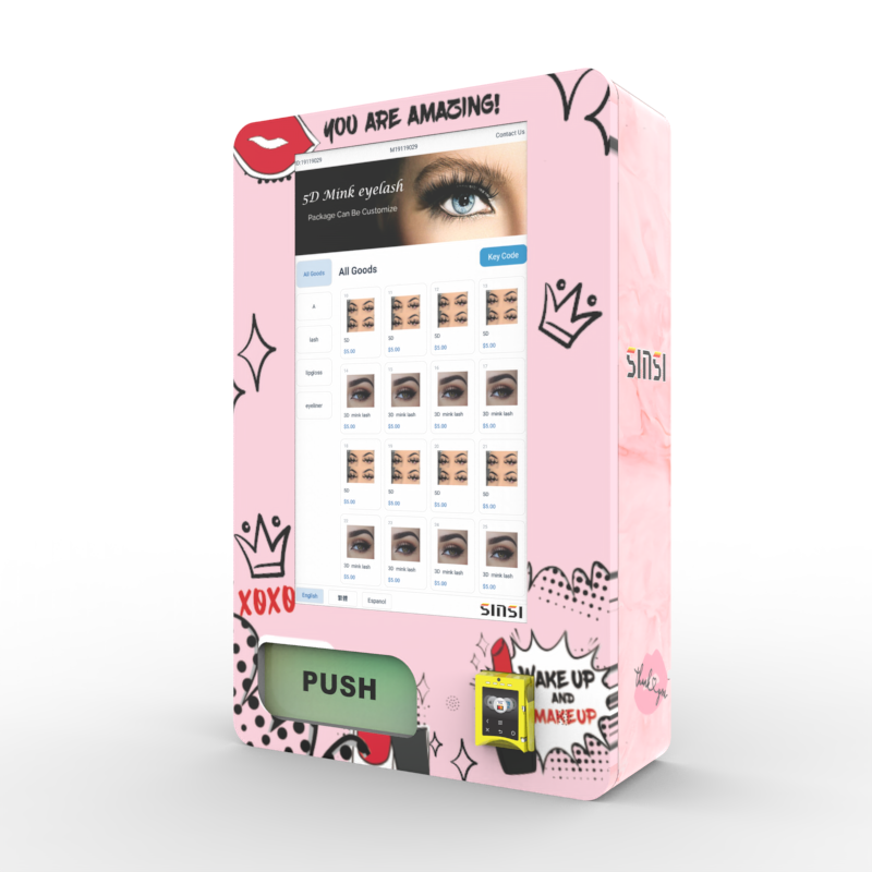 Adult Products Pencil Pen Face Recognition Payment Qr Code Pay Sanitary Pad Vending Machine