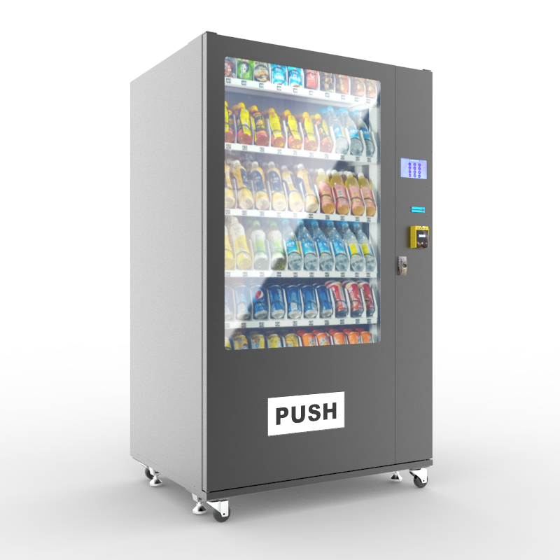 Wholesale snack and drink vending machine with cold system refrigerator  vending machine