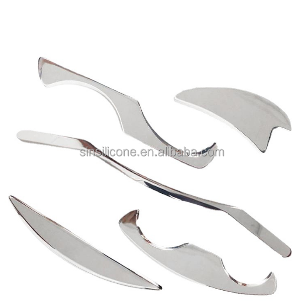 Stainless Steel Gua Sha IASTM Set China Traditional Medical Plate Healthcare Guasha Board Body Massage Tools