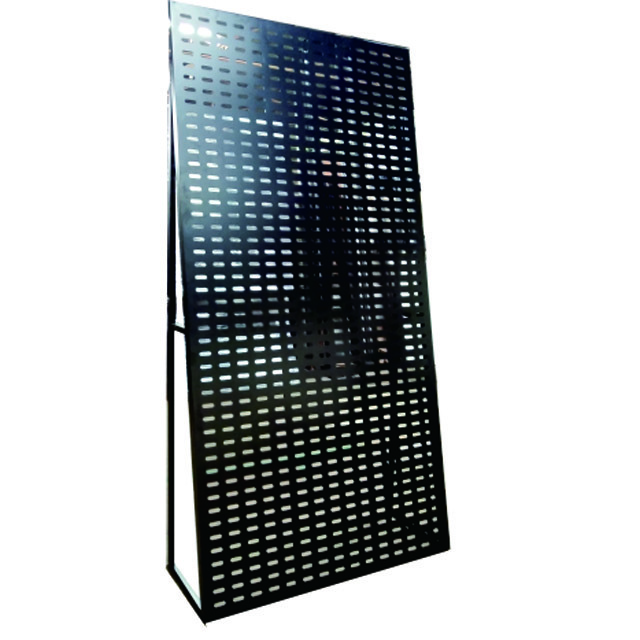 Hanging Stone Tile Peg Board Rack Display With Hooks, Stone Ceramic Tile Display Boards Rack For Design