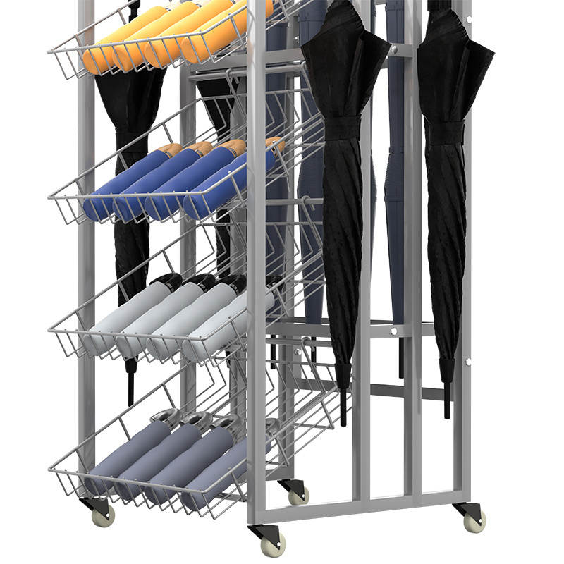 Umbrella Factory Supply Metal Display Stand outdoor Umbrella Display Racks For Store