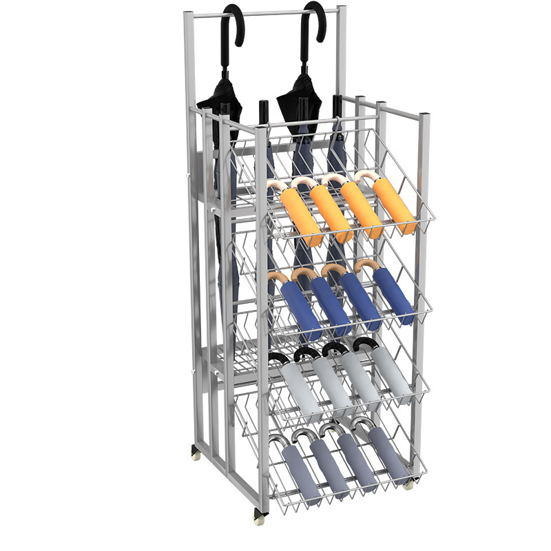 Umbrella Factory Supply Metal Display Stand outdoor Umbrella Display Racks For Store