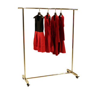 Home Furniture Gold Coast Clothing Modern Garment Rack Mounting With Wheel Cloth Rack