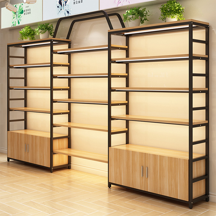 Customized Standing Display Stand Retail Store Furniture Display Cabinet And Showcase For Cosmetic