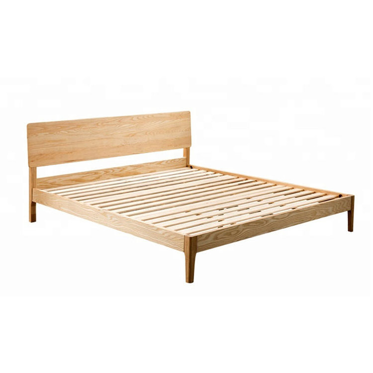 Modern Minimalist Frame Chinese Simple Design Furniture Wooden Bed