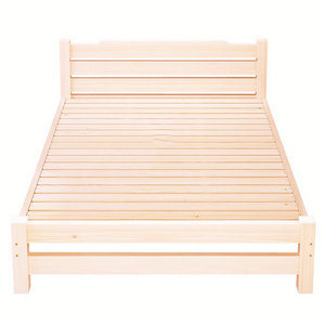 Headboard Furniture Cheap Bulk Slat Frame Modern Single Wooden Bed