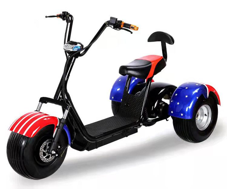 tryke tricycle citycoco fat big tyre 3 wheel citycoco 2000w 1500w electric scooter citycoco