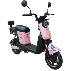 Popular Pink Mini Adult Electric Bike 350w 36v 2 Wheel Electric Scooter Disc Brake WIth 2 Seat For Sale