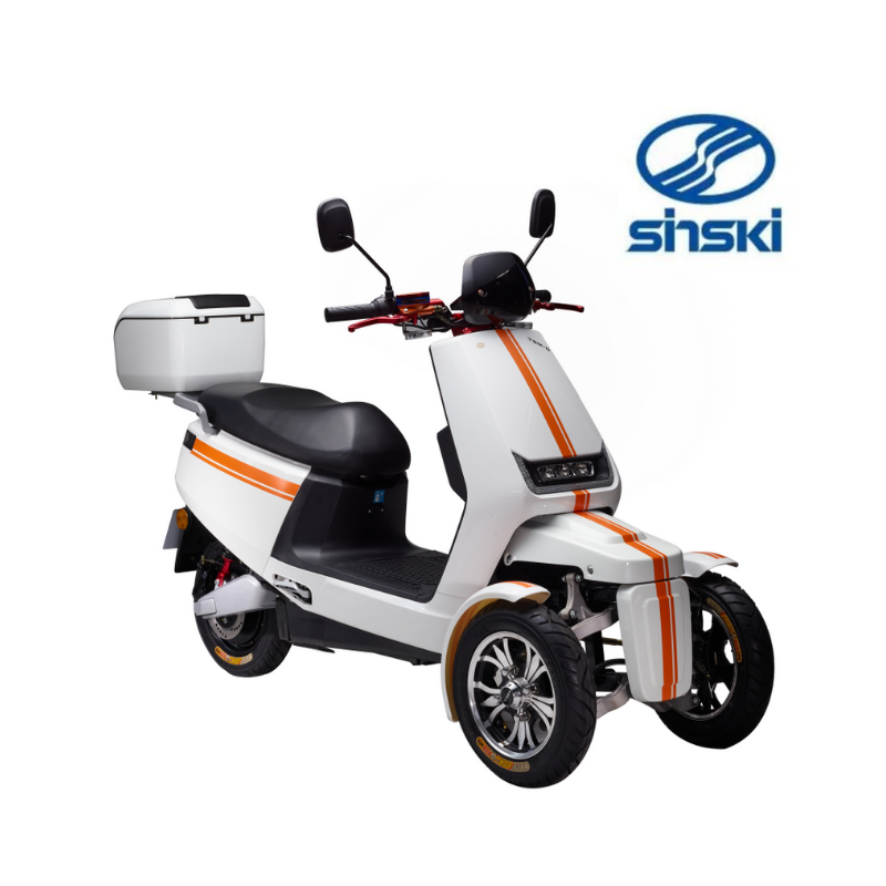 Sinski 80KM Long Range Electric Moped Tricycle 1500w Electric Scooter