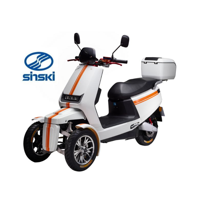 Sinski 80KM Long Range Electric Moped Tricycle 1500w Electric Scooter