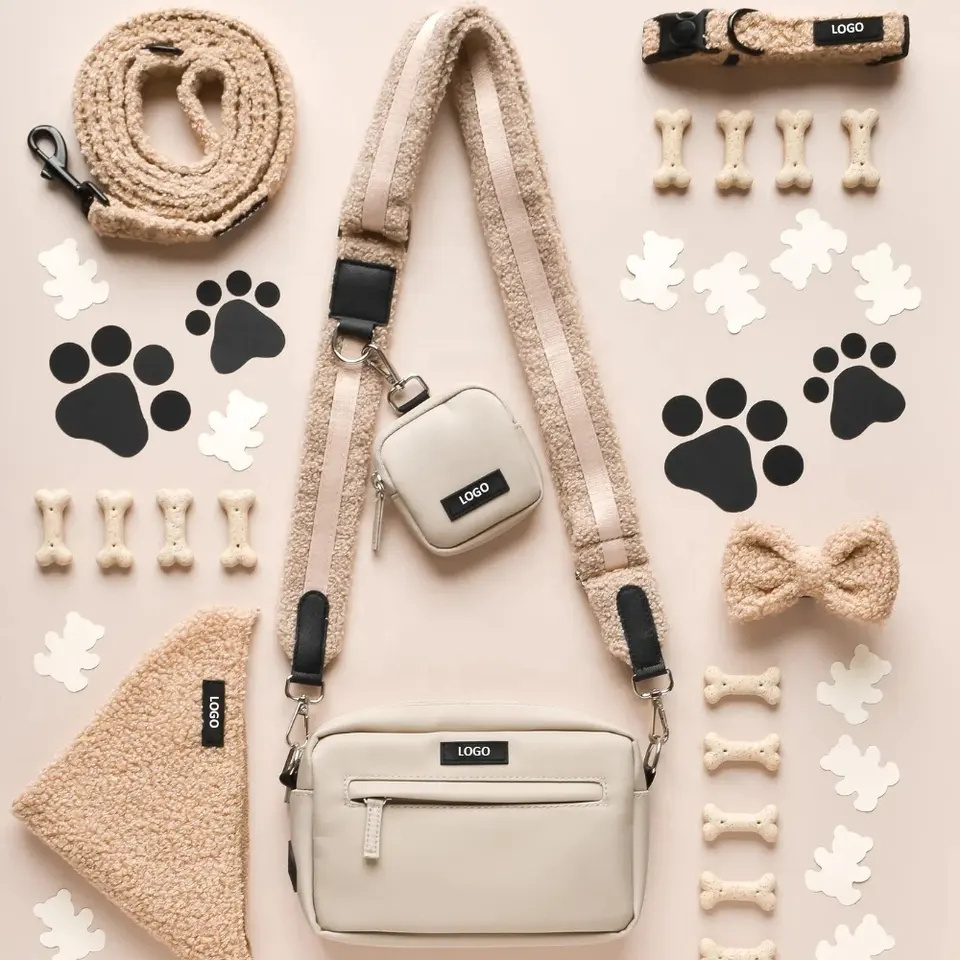 SinSky Everyday Dog Walking Bag Treat Training Tote Waterproof CrossBody Custom Straps Dog Mom Bag Sling Bag Fanny Pack