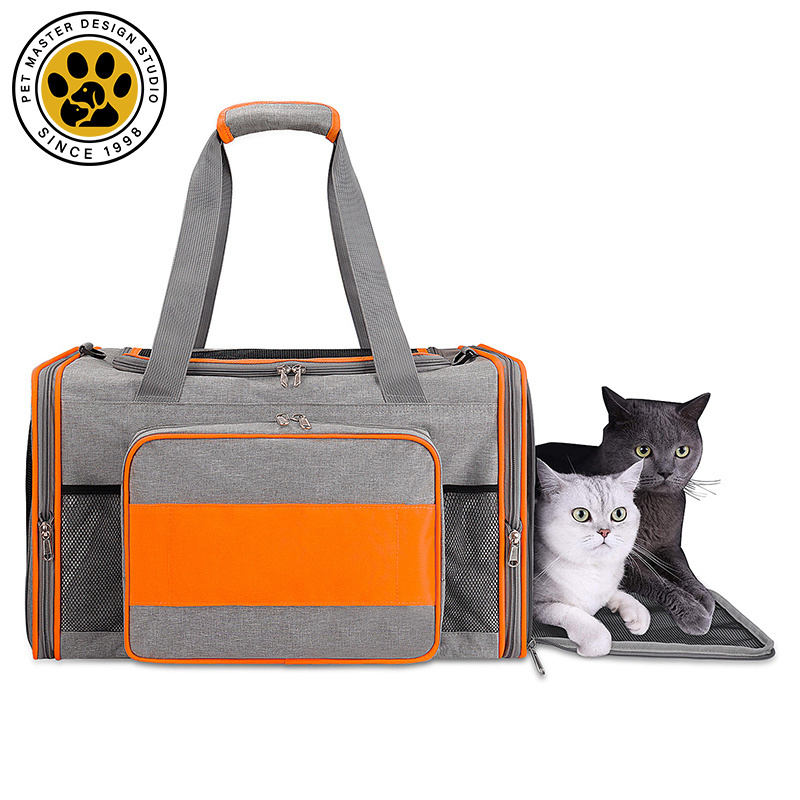 SinSky Extended Breathable Pet Outdoor Travel Carrier Bag Convenient Cat Bag Dog Handbag Folding Portable Pet Dog Bag