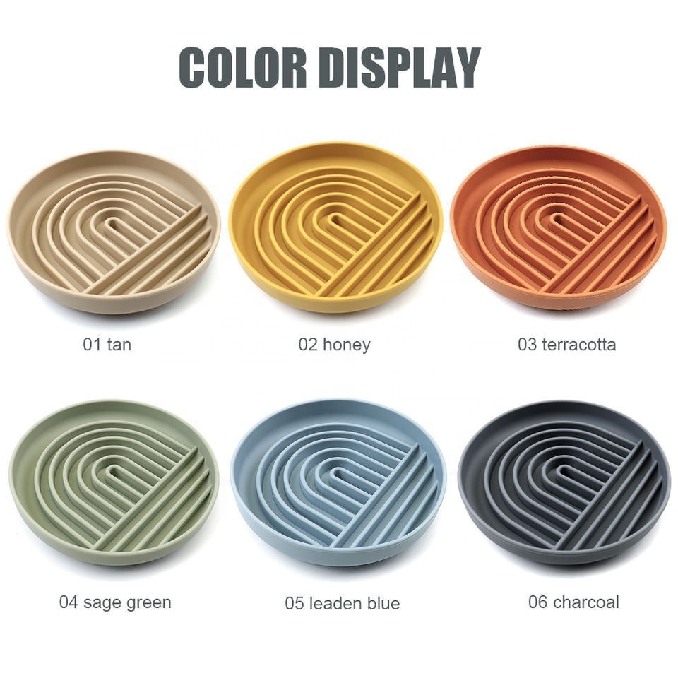 SinSky Silicone Spot Dog Slow Food Bowl Outdoor Convenient Silicone Dog Bowl Anti Choking Dog Lick Mat Custom Slow Food Bowl