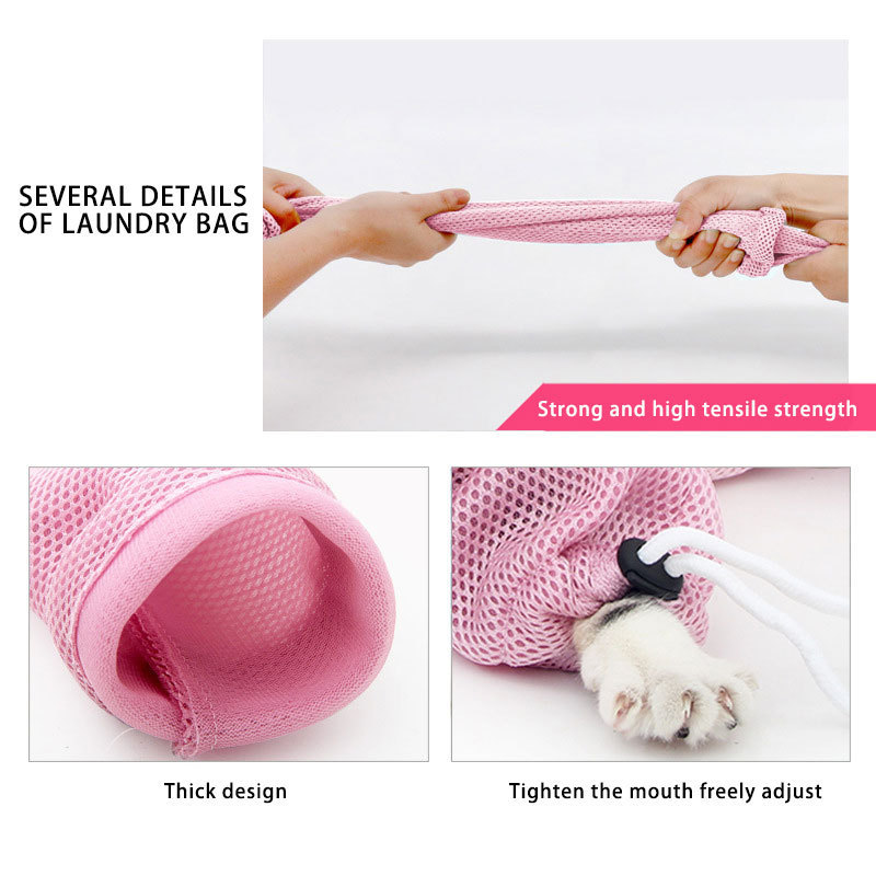 SinSky Multifunctional Adjustable Breathable Anti-Bite and Anti-Scratch Restraint Bag Cat Washing Shower Cat Bathing Bag