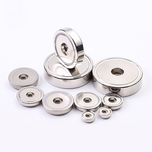 strong rare earth pot mounting magnets with hole