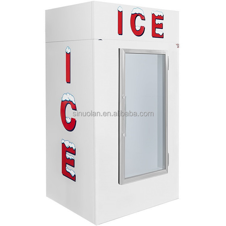 Indoor / Outdoor Fridge Freezer Ice Storage Freezer Ice Cube Bagged Deep Freezer For Sale