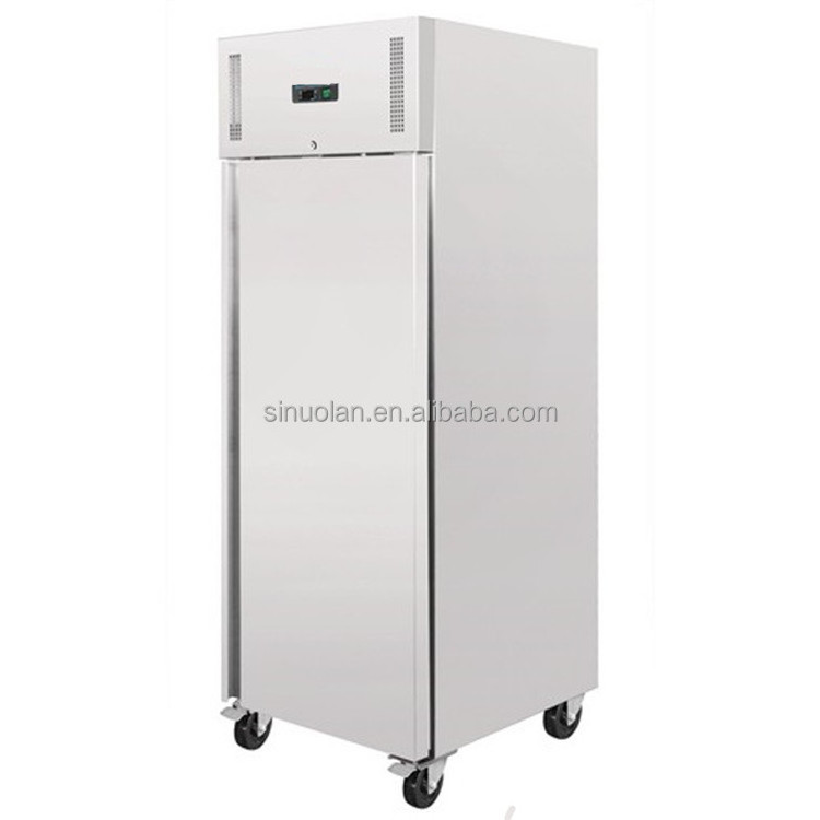 One Door Freezer/stainless Steel Commercial Refrigerator / Hotel Kitchen Refrigeration Equipment