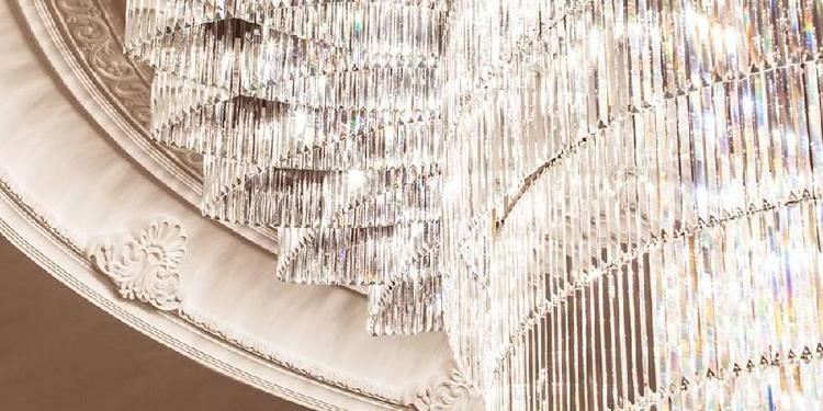 Modern Luxury Crystal Chandelier For Hotel Villa Living Room Decoration Long Flush Mount Ceiling Lamps Hall Lighting