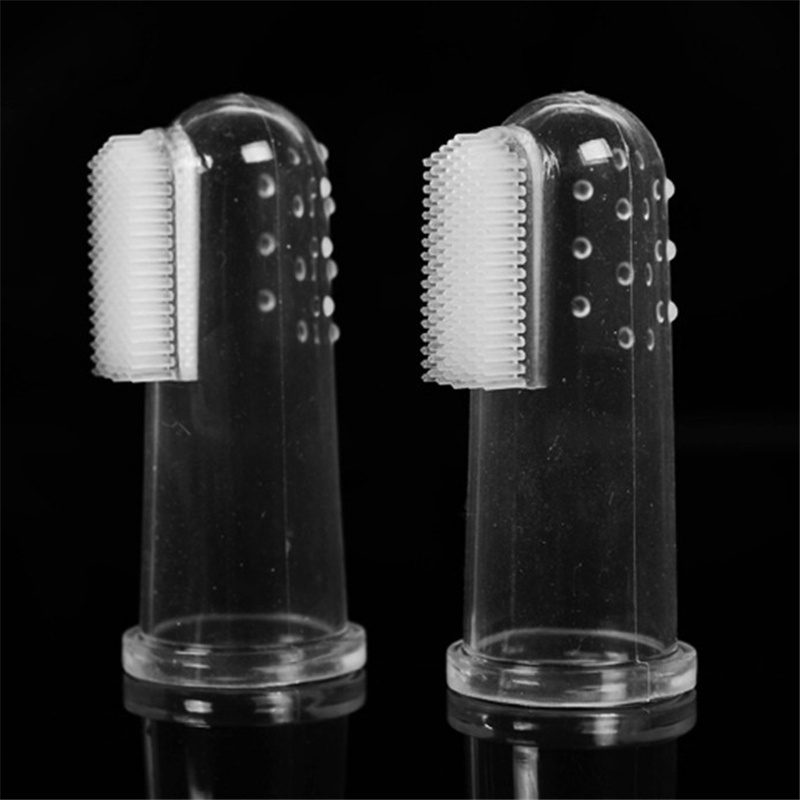 Non Toxic Silicone Finger Brush Teeth Cleaning Pet Dog Finger Toothbrush for Food Grade