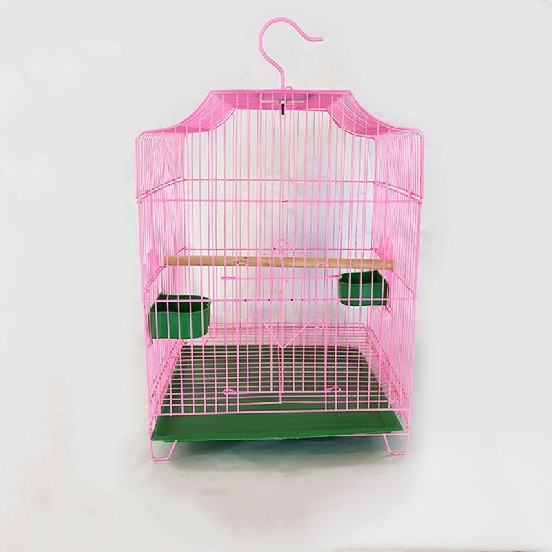 Factory Peony Lovebird Cage Multi-Color Parrot Bird Cage With Breeding Door Pet Living House Cage