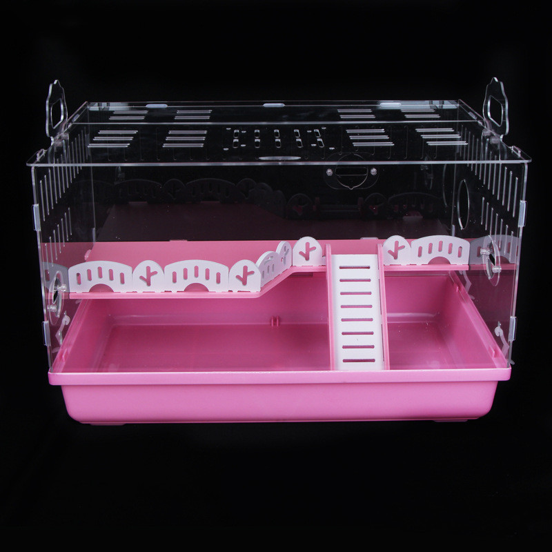 Customized Acrylic Pet Cage, Carrier and House for Hamster, Squirrel and Small Animals Use