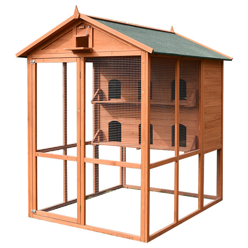 Outdoor pigeon cage aviary house shed bird pairing wooden bird pet cage rainproof sunscreen Bird Aviary