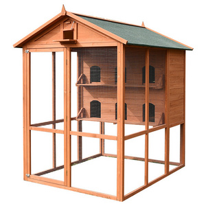 Outdoor pigeon cage aviary house shed bird pairing wooden bird pet cage rainproof sunscreen Bird Aviary