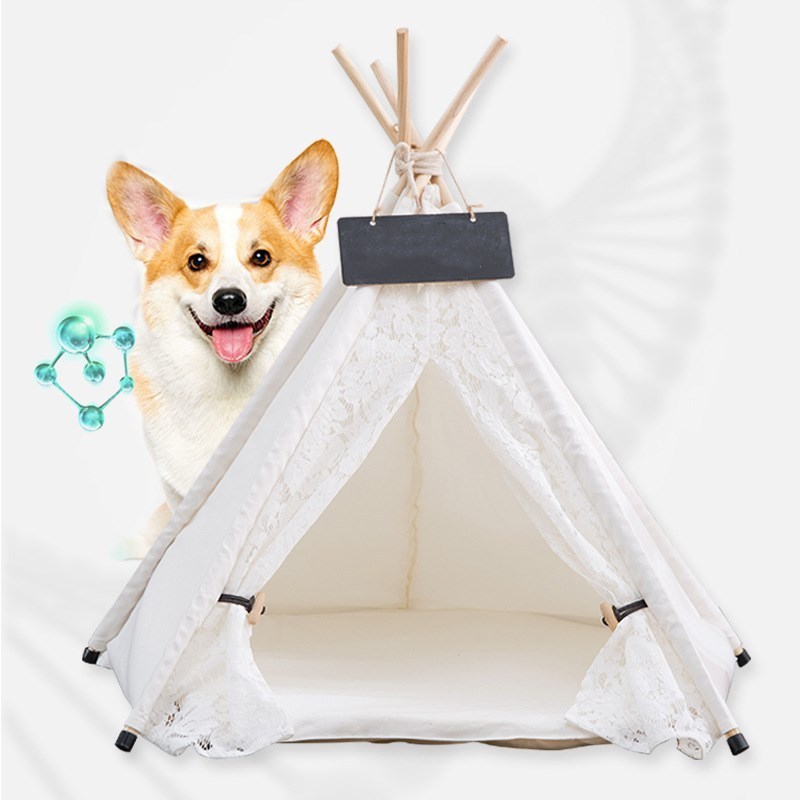 Semi-Enclosed  Dog House Small and Medium-Sized Pet Tent