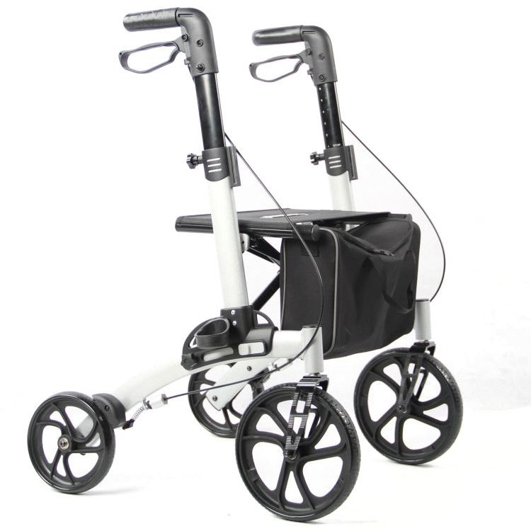 Lightweight 4 Wheels Walking Rollator Walker Folding Foldable Portable Rolling Wheel Medical Health Walker rollator